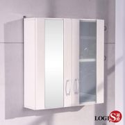 LOGIS 蘭朵單鏡+霧玻雙門防水浴櫃 化妝櫃 吊櫃 櫥櫃 C1060-1G