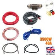 3500w 4GA Car Power Amplifier Wiring Kit Audio Subwoofer AMP RCA Power Cable Sub