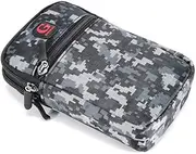 DFV mobile - Multipurpose Belt Case Naval Military Army Camouflage Compatible with Samsung Galaxy CORE Plus, SM-G350 - Black (17.5 x 10 cm)