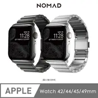 在飛比找PChome24h購物優惠-美國 NOMAD APPLE WATCH 不鏽鋼錶帶v2-4