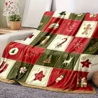Holiday Throw Blanket Holiday Gift Christmas Throw Blanket for Room Decor Retro