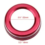 Red Aluminum Alloy Decorative Ring for Mercedes A Class B Class E Class