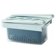1Pc Berry Boxes Keep Fresh Produce Saver Food Storage Box with Lid (Sky-blue)