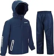 [SwissWell] Big-Boys' Outdoor Front-Zip Rain Suit