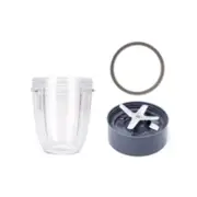 Nutribullet Short Cup + Extractor Blade And Grey Seal - 600 900w - Blender Spare Parts