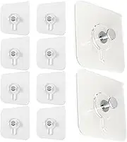 Picture Frame Hangers, Wall Hooks Bathroom Hooks, 10X Towel Hook Kitchen Hooks, Picture Frame Hooks, Wall Hangers for Bathroom Kitchen Office