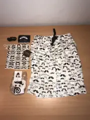 Moustache Pack face mask baggy tissues pyjamas deco Peter Alexander MOVEMBER