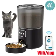 4L Smart Cat Dog Food Feeder APP Wifi Pet Food Dispenser Automatic Cat Feeder AU