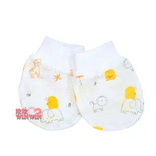 PIYOPIYO 黃色小鴨印花紗布手套GT-81621 呵護寶寶細嫩的肌膚，娃娃購 婦嬰用品專賣店