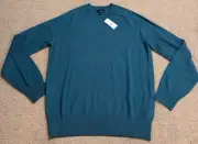 NWT! Brooks Brothers Cashmere 50/50 Crew Sweater Pull Over-Men’s Medium-$249