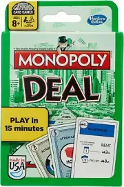 Hasbro Gaming Monopoly Deal Card Game, Quick-Playing Card Game for 2-5 Players,