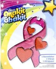 DIY Makit & Bakit Ribbon Awareness Stained Glass Suncatcher Kit Kid Craft