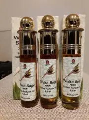 Kamini Roll-On Perfume Oil "White Sage" 8.5ml. Fragrance Scented 3 X bottles.