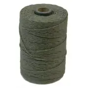 Irish Waxed Linen Thread 43684 Drab Olive Green (50gr,100y) 4Ply Cord Crawford