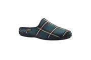 Goodyear Mens Checkmate Checked Mule Slippers (Blue) - UTGS774