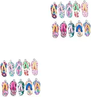 [STOBOK] Polymer Clay Slippers Jewelry Slipper Charms Bracelet Charms Earring Charms Pendant Charms Clay Charms Keychain Charms Summer Decor Beach Charms Soft Clay