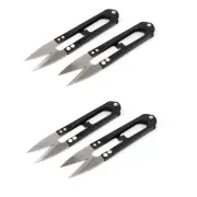 Fishing Line Cross Stitch Yarn U Shaped Spring Scissor Cutter 4 Pcs