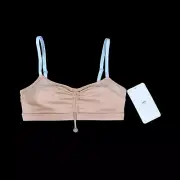 Fabletics Bra Womens Size XXS 0-2 Nude Makayla Low Impact Sports Bra NWT $49