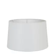 Large Drum Lamp Shade (16x14x10 H) - Textured Ivory - Linen Lamp Shade - ELSZ161410IVEU