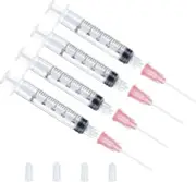 10 Pack 5ML/CC Premium Ink Filling Syringe with Blunt Needle Tip for Fountain