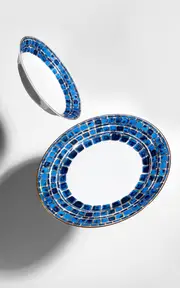 [Tania Bulhoes] Dinner Plate Jade Blue