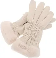 [Sosoport] Winter Touch Screen Gloves for Women Stylish Thermal Furry Gloves with Soft Lining Windproof for Outdoor Activities and Motorcycle Riding Cold Weather