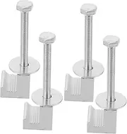 BUGUUYO 4pcs Heavy Duty J Hooks for Truck Toolbox Mounting Clips Secure Tool Box Installation for Pickup Trucks Versatile Rail Fixer for Car Modification and Repair
