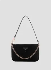 GUESS Women's Black Noelle Mini Shoulder Bag