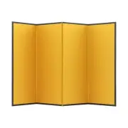 Gold folding screen 250 x 400mm 4 songs mini folding screen gold plain