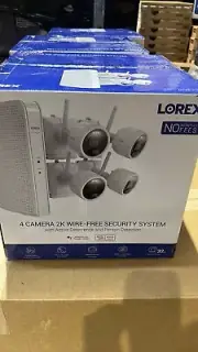 Lorex 2K QHD Wire Free 4 Camera System 1Tb SATA HDD NVR Complete 8-CH System
