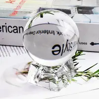 在飛比找ETMall東森購物網優惠-水晶球攝影拍照魔術表演專用道具雜耍轉運家居透明實心玻璃球擺件