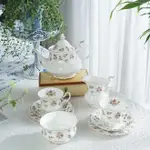 英國 ROYAL ALBERT 玫瑰花園 骨瓷花茶壺組
