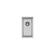 AGUZZO Stainless Steel Kitchen and Laundry Sink - 250mm Half Bowl - Top/Under Mount