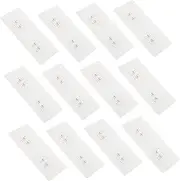 BRIGHTFUFU 12pcs No Trace Patch Clear Adhesive Suction Sticker Shower Adhesive Replacement Shower Soap Holder for Shower Wall Stick on Hooks Corner Shower Gel Plastic