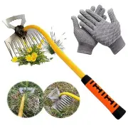 Weed Puller Tool - Portable Garden Tools 11 Teeth Manganese Steel Weed Remove...