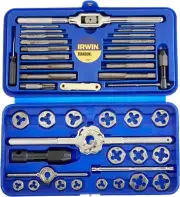 IRWIN HANSON 41PC MM TAP & HEX DIE SUPER SET #26317 (MADE IN THE USA)