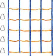 Climbing Net for Kids Outdoor, Portable Ninja Cargo Net Rope Ladder Monkey Bars for Ninja Slackline, Jungle Gyms, Swing Set, Ninja Warrior Style Obstacle Courses for Outdoor Treehouse
