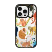 iPhone 16 Pro Impact Ring Stand Case MagSafe Compatible Jungle monkeys