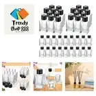 50 Set Glass Diffuser Bottles Reed Diffuser Empty Jars Clear Fragrance Bottle...
