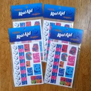Vintage Kool-Aid Temporary Tattoos Tatouages 4 Packs Total