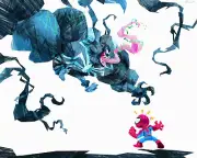 The Amazing Spider-Man vs Venom Art Print Marvel Comics Kirk Parrish Tom Holland