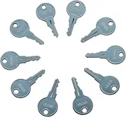 Recmod 10Pcs Keys CH751 751 Replacement Keys Universal Fitment for RV Compartments Campers Cabinet Door Hatch Locks Carts T-Handles Pickup Shells Tool Boxes Trash Laundry Chutes Sprinkler Controllers