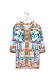 KIDS DRESS WITH WIDE BAND GONE COAST