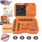 Versatile 26-Piece Screw Extractor & Left Hand Drill Set - Max Grip Performance