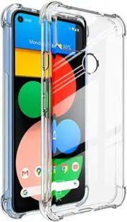 Zutoben Google Pixel 5A Clear Case with 4 Reinforced Corner Cushions Bumper