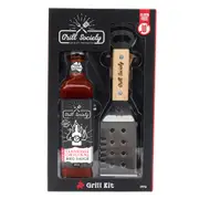 2pc Grill Society Cooking BBQ Grill Spatula & Tennessee Original Sauce Kit Set