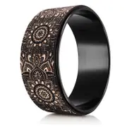 Yoga Design Lab Yoga Wheel Cork Mandala Black