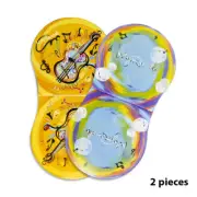 2pcs Record Cleaner Handler Mitt Black Vinyl Record Clip Disc Cleaning M8L0