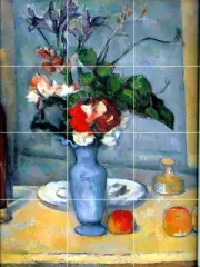 18 x 24 Tumbled Marble Mural Tile Backsplash Bath Cezanne #71
