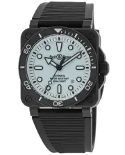 New Bell & Ross BR 03 Automatic Diver Full Lum Men's Watch BR03A-D-LM-CE/SRB